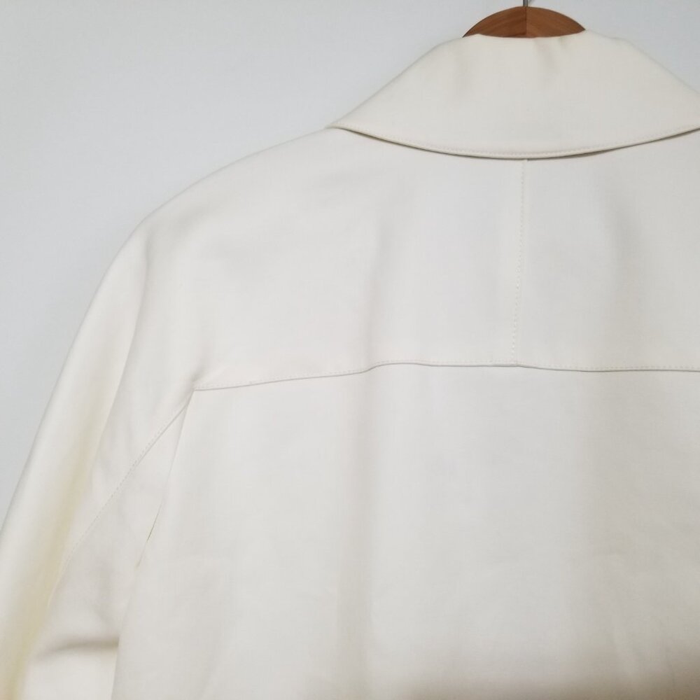 NWT Theory Women's Caban Double Cotton Coat Jacket in White Size S, M $695 - Picture 11 of 16